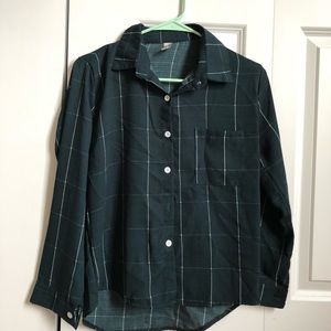NWOT Forest Green flannel